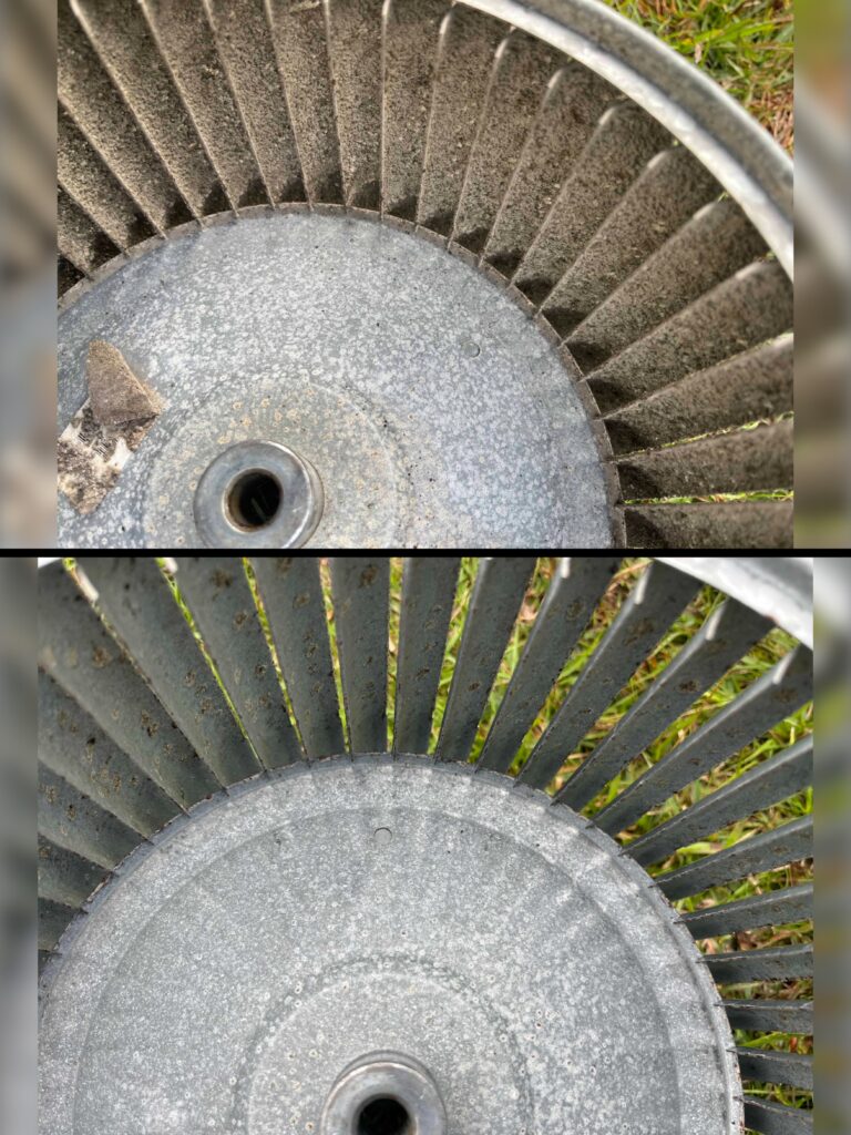 Dirty Blower Wheel